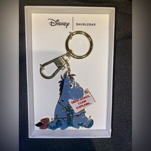 BNIB Baublebar Disney Winnie the Pooh Keychain EEYORE Holiday Christmas Gift